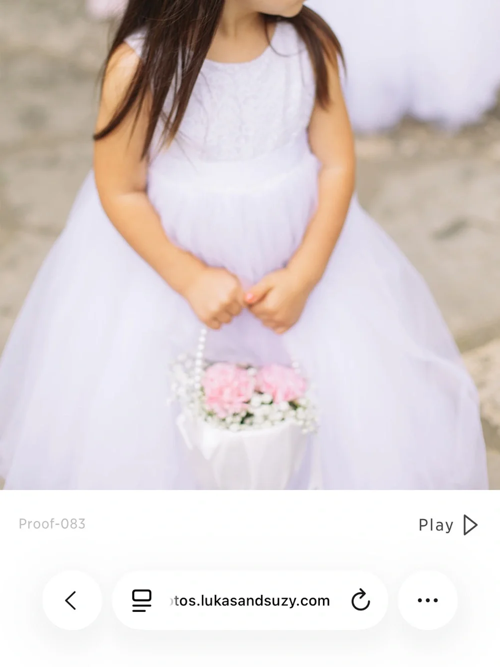 David’s Bridal Ball Gown Flower Girl Dress with Heart Cutout STYLE# RK1368